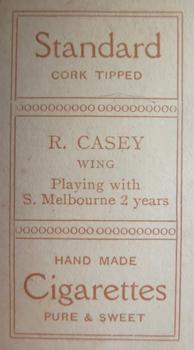 1906-07 Sniders & Abrahams Australian Footballers - Victorian League Players Series C #NNO Richard Casey Back